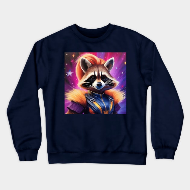 Drag Queen Rocket Raccoon Crewneck Sweatshirt by ROH-shuh